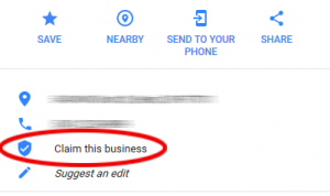 claim your business graphic