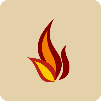 Graphic of a flame.