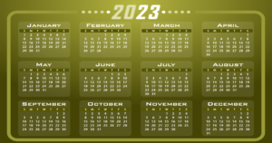 2023 calendar