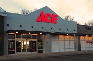 Storefront with Ace Hardware sign