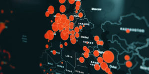 Heatmap of cybersecurity threats