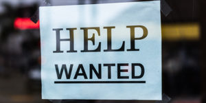 Help Wanted sign