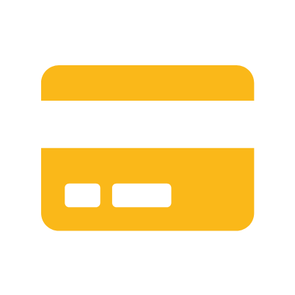 Yellow pie chart icon
