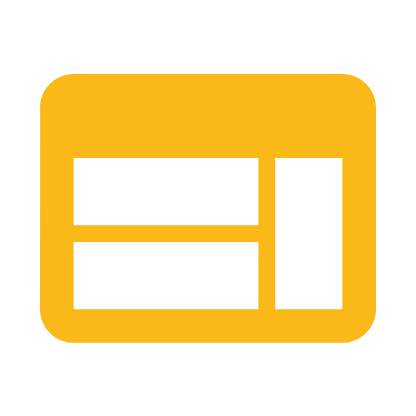 User Interface icon gold