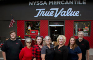 Nyssa Mercantile storefront and staff