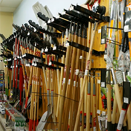 Image of shovels and rakes at Byrum Ace