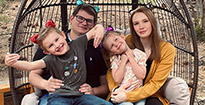 Image of Paladin Software Engineer Todd Martin and his family