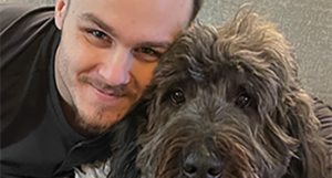 Paladin Business Development Representative Kyle Stroh and his dog Jax