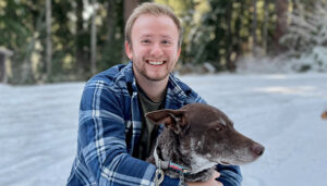 Paladin Technical Support Representative Trevor Silwones and his dog Penny