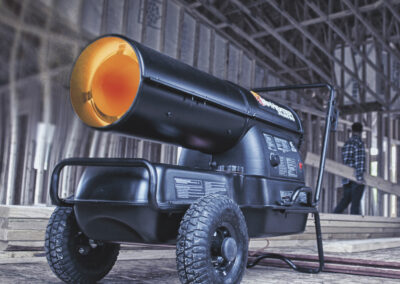 Dinuba Lumber jobsite heater rental