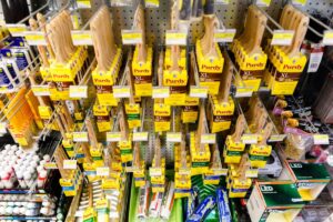 Garber Hardware paint section.