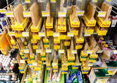 Garber Hardware paint section.