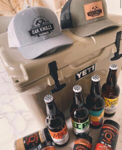 Oak Knolls Hardware Yeti and beer gear