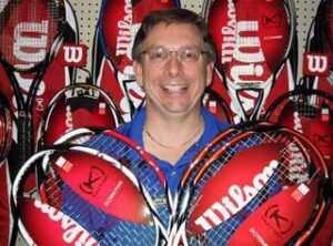 Red Oak Hardware Hank - Mark Jackson with tennis rackets