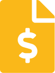 Gold shopping cart icon