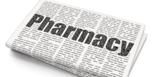 Newspaper with Pharmacy headline