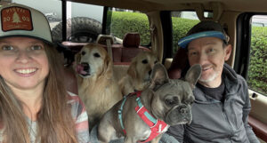 Paladin Product Specialist Holly Horn, her husband, Michael, and their furry kids Charlie, Riley and Kona.