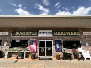Burdette Hardware storefront