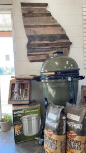 Grills and supplies at Casto Trading Company in Statham, Georgia