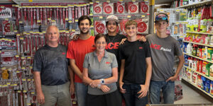 The owners and staff of Tolmie's Ace Hardwre in Homedale, Idaho.