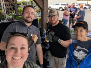 Some of the friendly and helpful staff at Evans Ace Hardware.